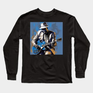 A Blues Guitarist Long Sleeve T-Shirt